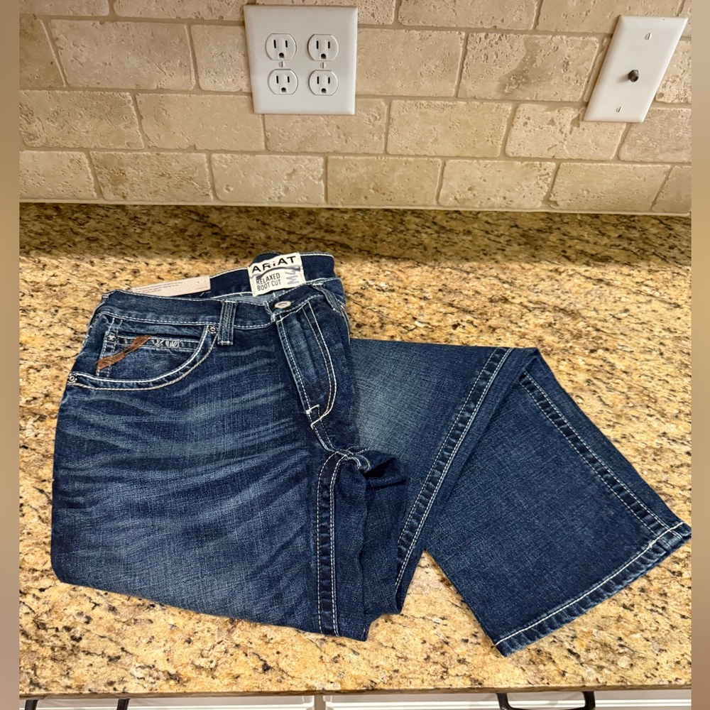 Ariat Men's Blue Jeans 
Relaxed Bootcut 32X34